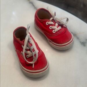Vans Kids Red Sneakers